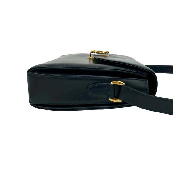 GUCCI Authentic Vintage Blue Leather Shoulder Bag - Picture 6 of 10